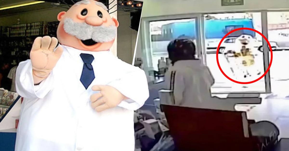 “A mí me pagan por bailar”: botarga de Simi sale corriendo cuando asaltan su farmacia