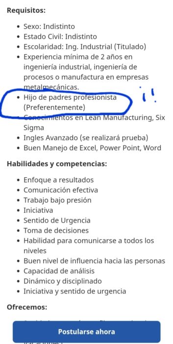 Hijo de padres profesionistas