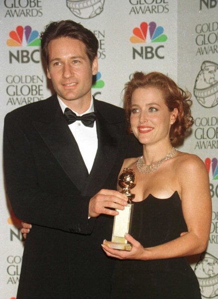 Gillian Anderson y David Ducholvny