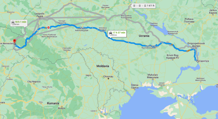 La ruta del chico ucraniano que cruzó el país a pie hasta la frontera con Eslovaquia