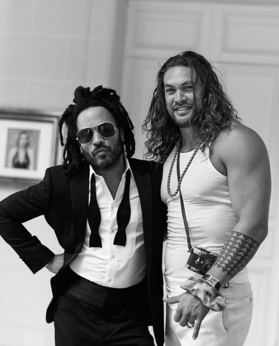 Lenny Kravitz comparte foto junto a Jason Momoa