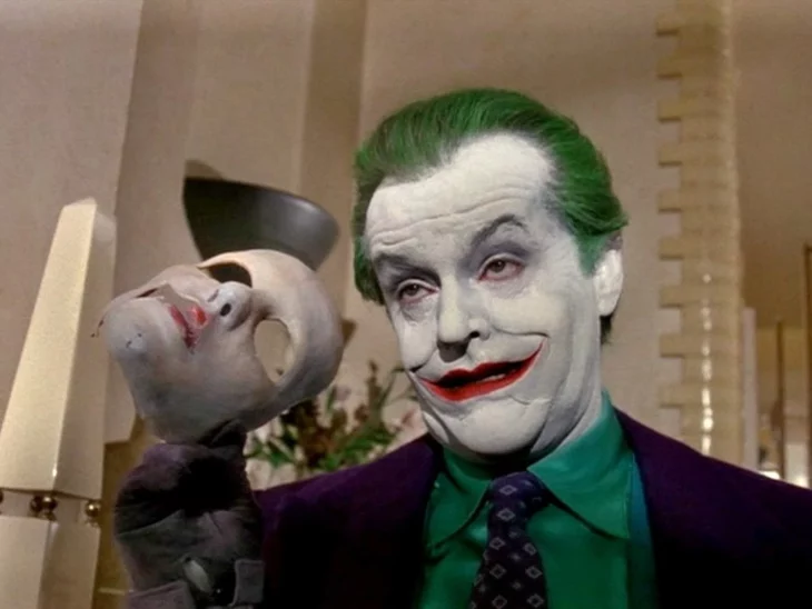 Jack nicholson como joker en batman 1989