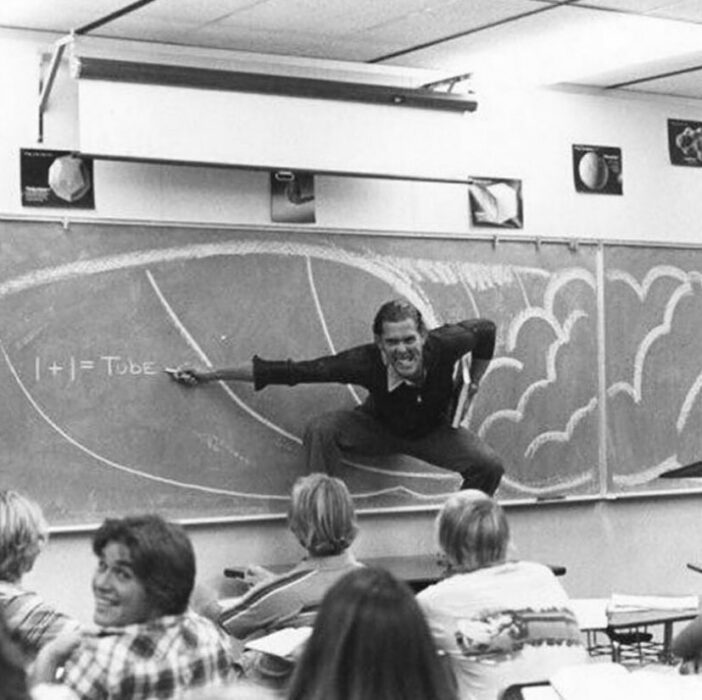 Profesor surfista 1970