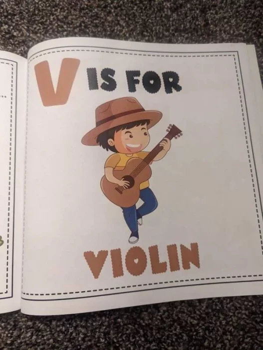 V para violín
