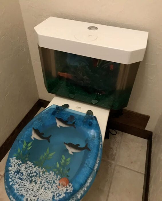 Peces en el baño