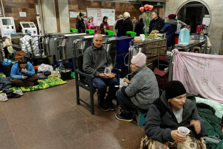 Metro Ucraniano refugiados