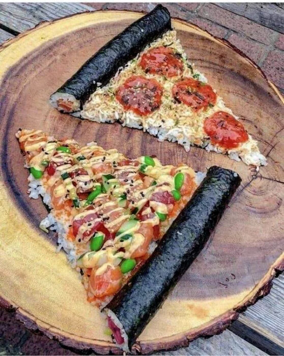 Pizza sushi
