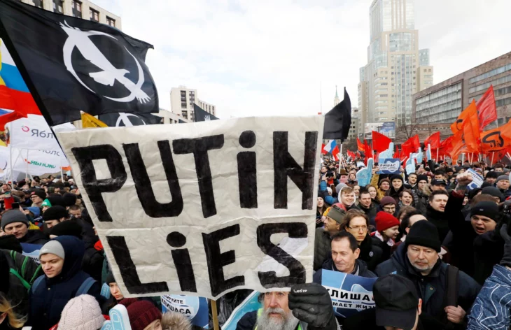 protesta en rusia contra la guerra