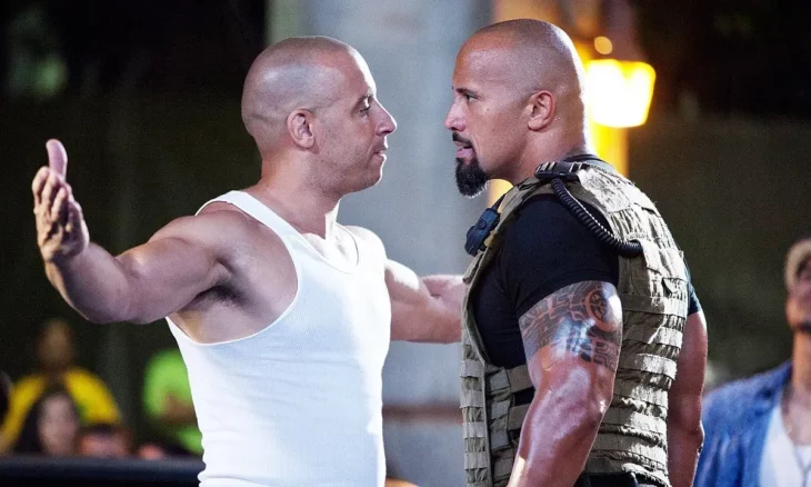 Vin Diesel y La roca