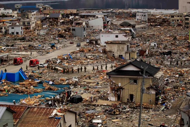 Oufuna en Iwate devastación