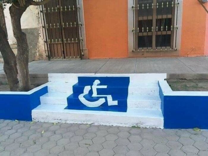 Escalera para silla de ruedas