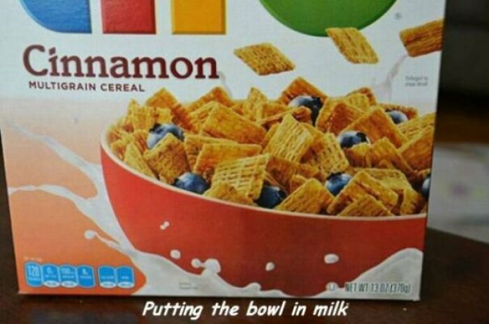 Tazón en la leche