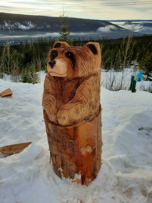 Escultura de oso