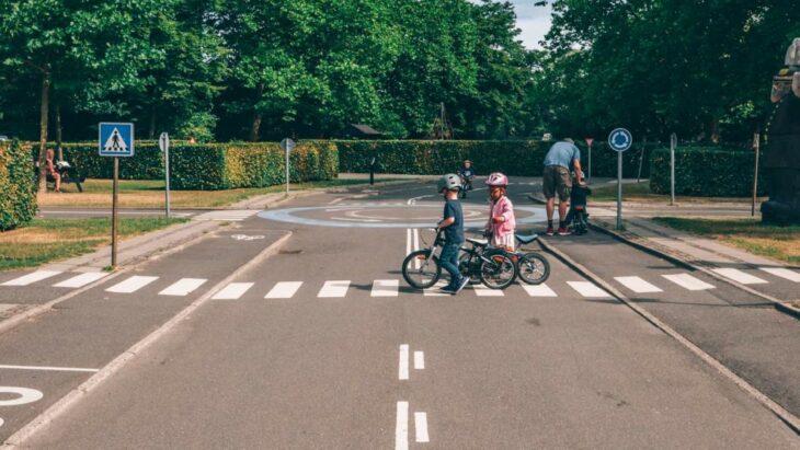 minipista de entrenamiento en bici danesa