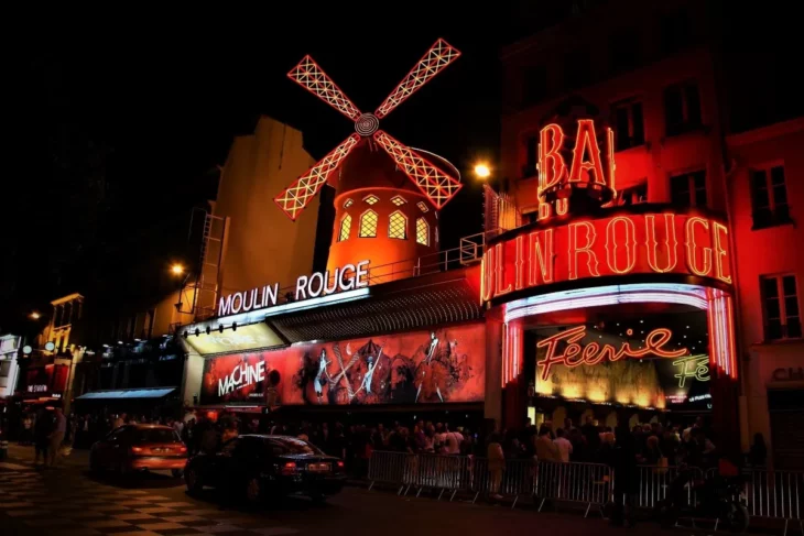 Distrito rojo de París Moulin Rouge