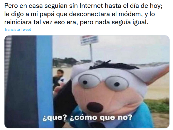 Aún no funciona el internet