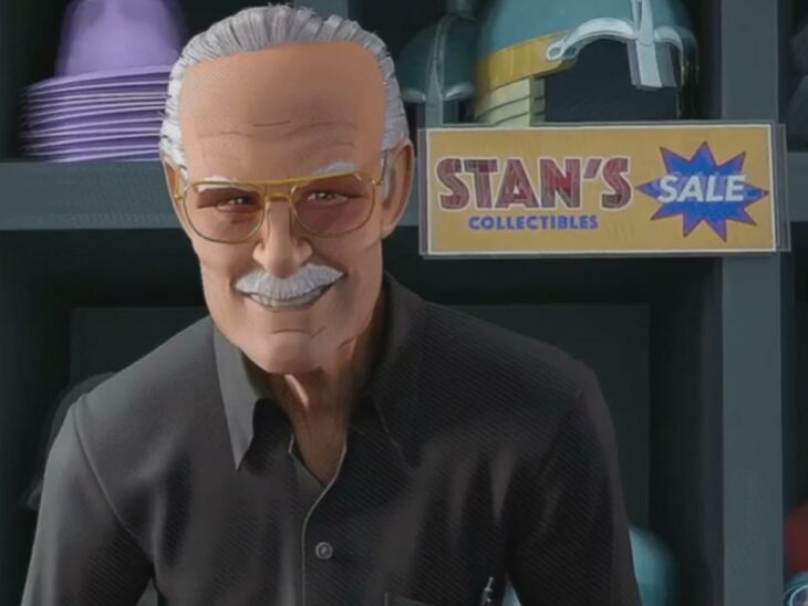 Stan Lee en spider-man un nuevo universo