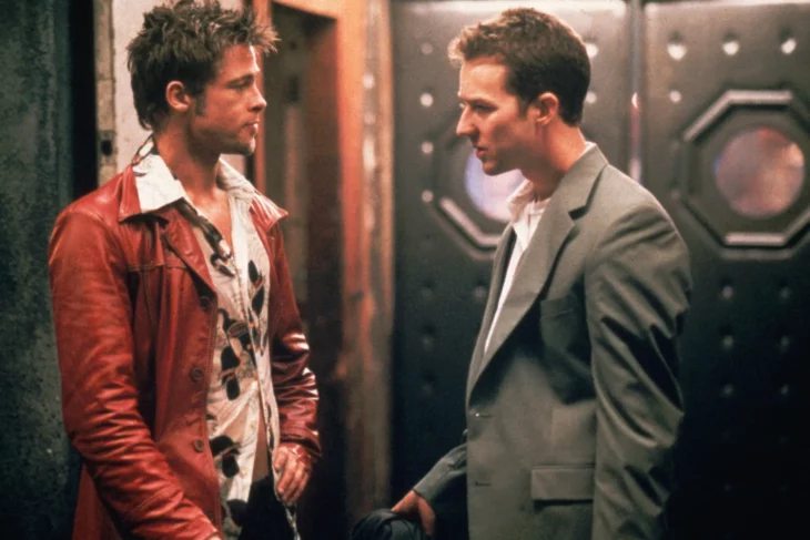 Edward Norton y Brad Pitt Fight Club