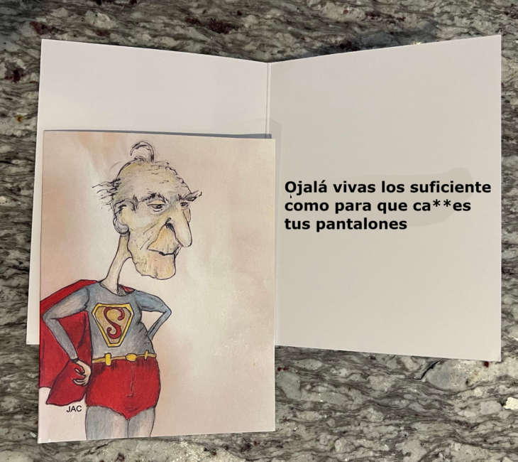 Tarjeta de felicitación por el cumpleaños