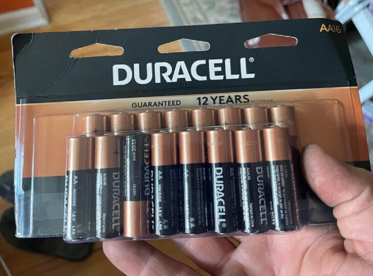 DUracell una pila está dispareja