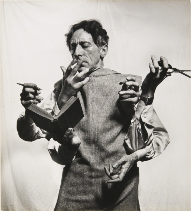 Jean Cocteau retratado por Halsman