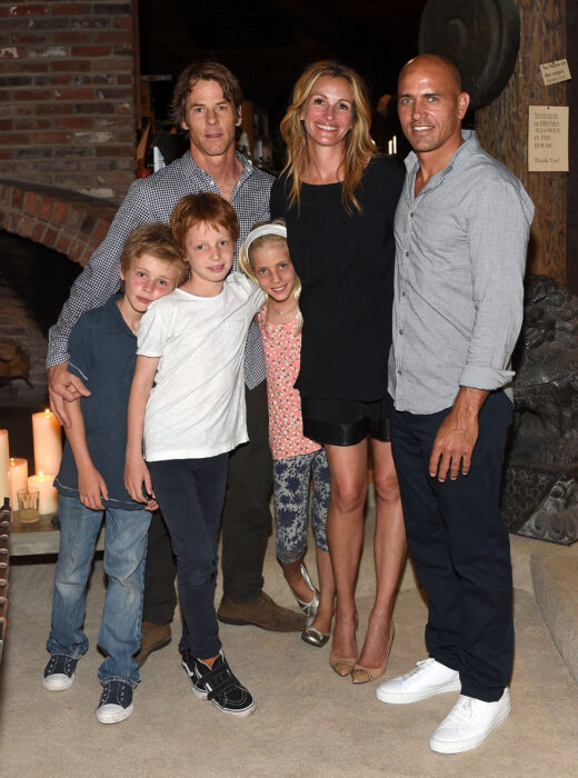 Julia Roberts y sus tres hijos