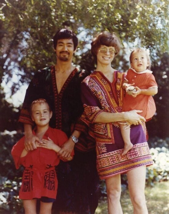 Bruce Lee y su familia