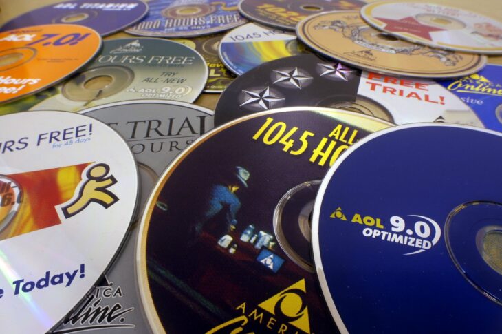 CDs AOL de internet Gratis