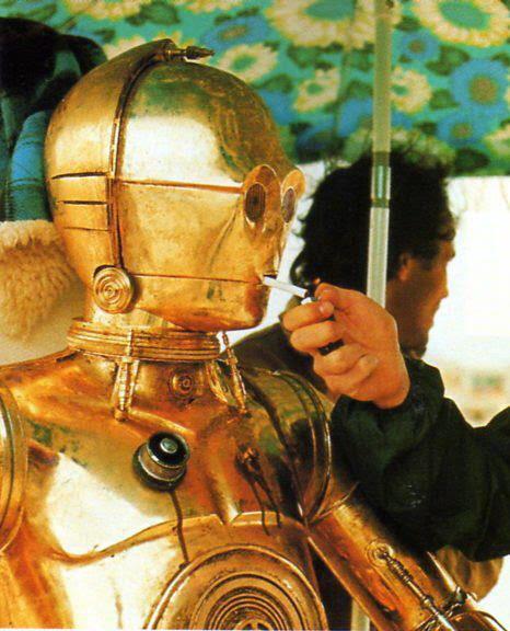 C3PO calmando sus nervios