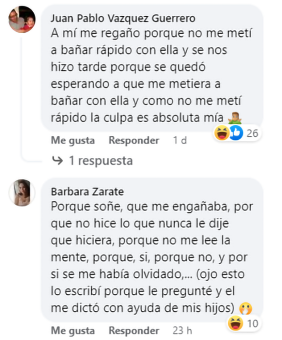 No meterme a bañar con ella