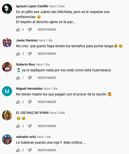 Comentarios en Redes Sociales sobre el vandalismo a la estatua de Juárez