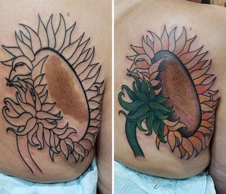 Tatuaje de girasol