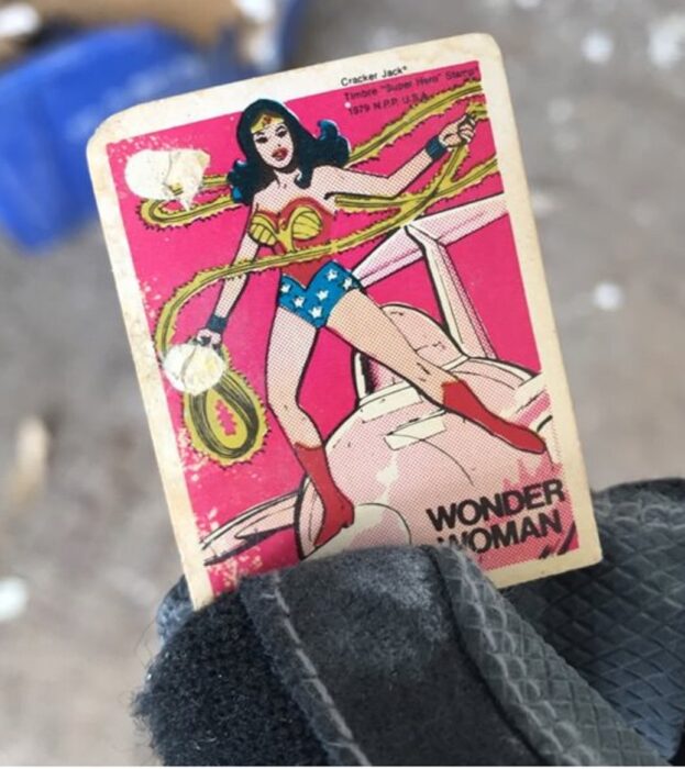 Cracker Jack tarjeta coleccionable de la mujer maravilla