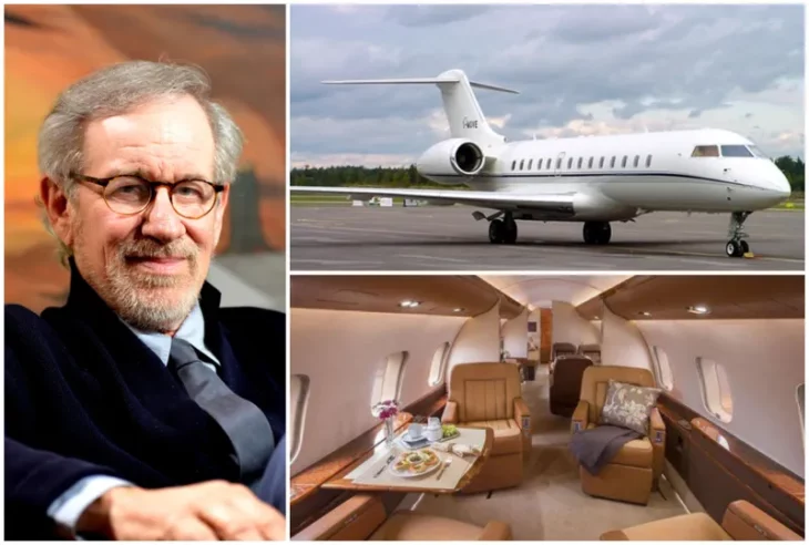 Steven Spielberg y su jet