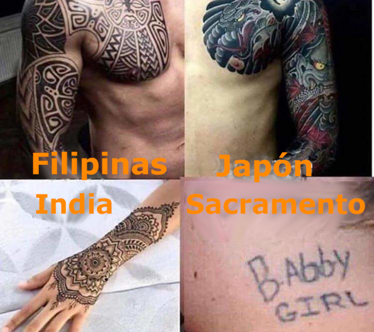 Comparativa de tatuajes