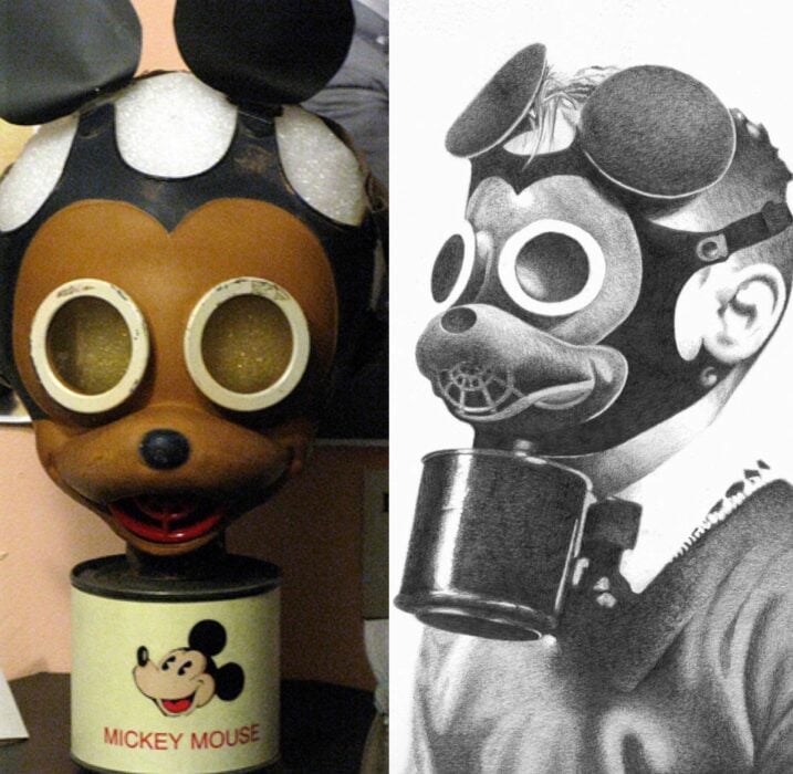 Máscara de gas de Mickey Mouse