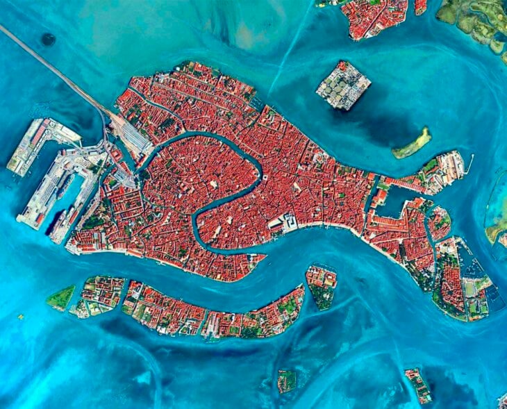 Vista aérea de Venecia