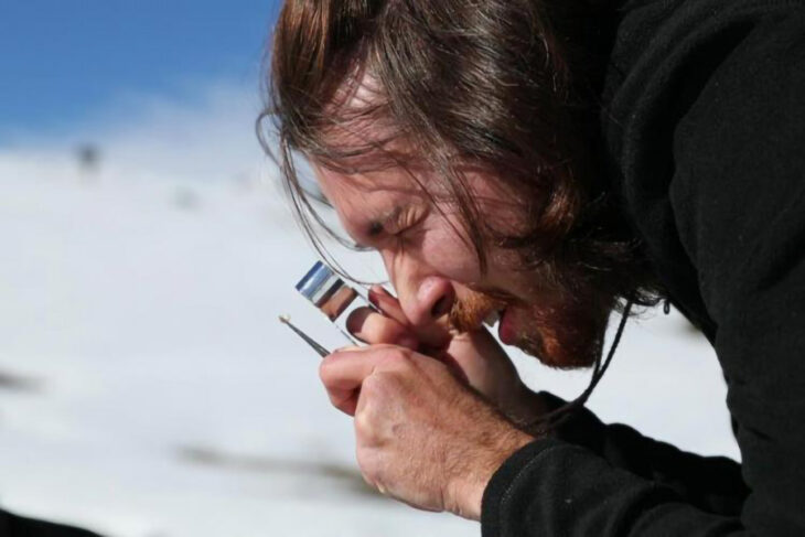 Investigadores en los Pirineos