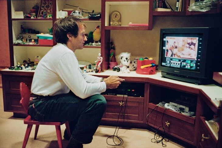 Robin Williams jugando videojuegos