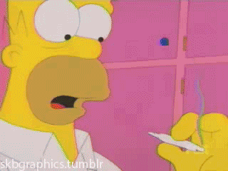 Homero fumando