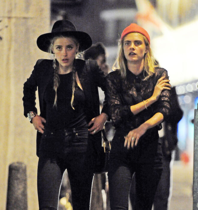 Amber Heard de fiesta