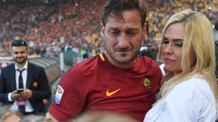 Francesco Totti y su esposa