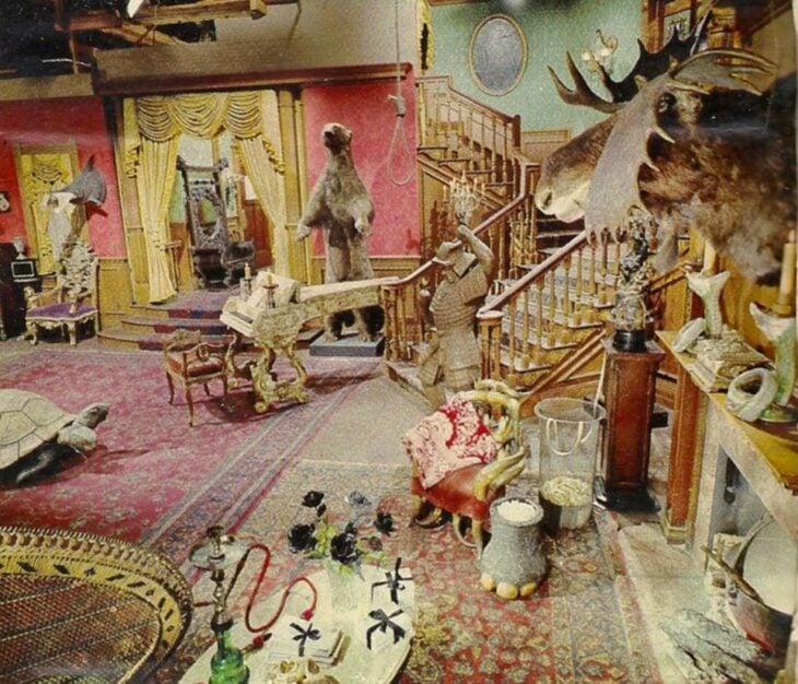 Set de filmación de la familia Addams de 1964