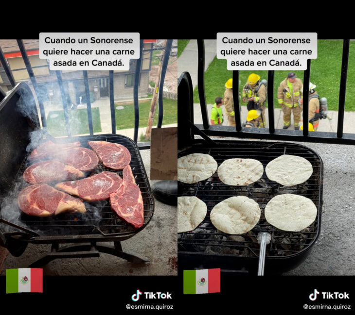 Hizo una carnita asada en Canadá