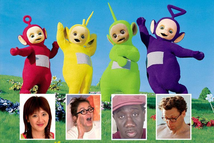 El elenco original de los Teletubbies