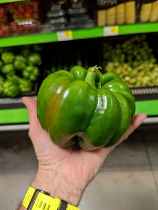 Este pimiento parece calabaza