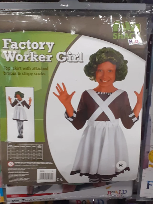 Traje de niña oompa loompa