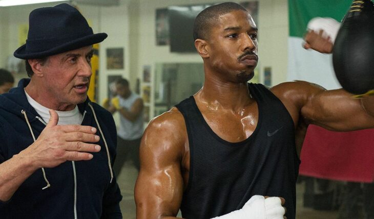 Rocky haciendo de mentor de Adonis Creed