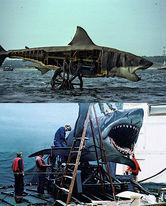 Bruce el tiburón mecánico de tiburón
