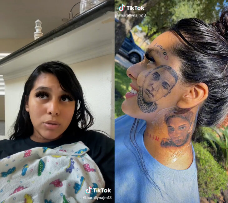 Se tatuó la cara